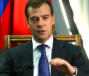 Medvedev: US made "constructive step" in shelving nuclear missiles