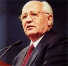 former Soviet president Mikhail Gorbachev