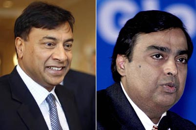 Lakshmi Mittal, Mukesh Ambani