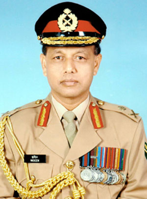 Bangladesh's Army Chief, General Moeen U. Ahmed