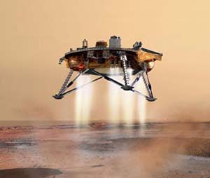 Phoenix Mars Lander discovers possible ice on Red Planet