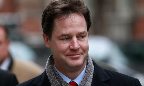 British Deputy PM Nick Clegg attacked with blue paint filled egg