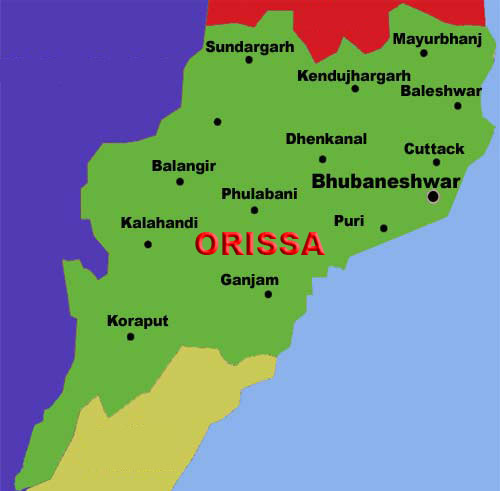 Orissa Map