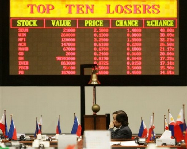 Philippine shares drop 4.80 per cent