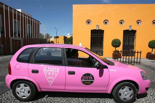 Pink taxis for women now on Mexico's streets