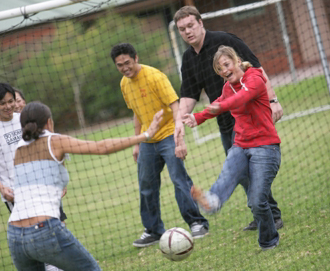 Playing-soccer