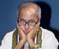 Union Finance Minister Pranab Mukherjee
