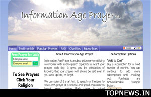 Now, a website that prays for those too busy to pray!