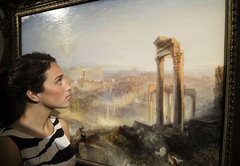 Rome view painting has been sold for a record price of 29.7 million euros