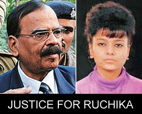 Rathore gets interim bail in two Ruchika cases