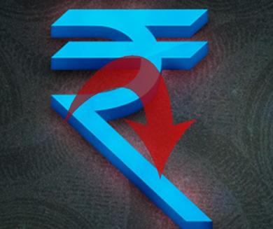 Rupee down
