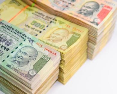 Rupee up