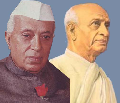 Sardar Vallabhbhai Patel, Jawaharlal Nehru