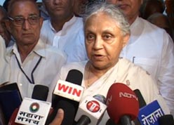 Dikshit inaugurates Delhi pavilion at trade fair  
