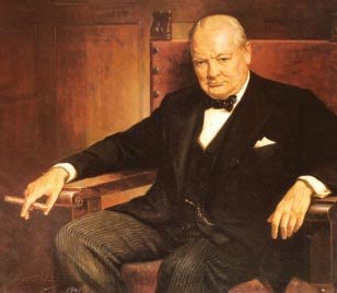 Former British Prime Minister Sir Winston Churchill