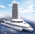 World’s first solar-powered ship will leave a cleaner plume