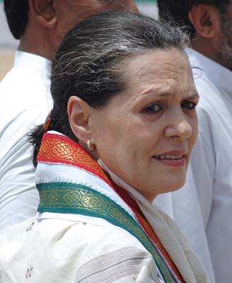 Congress president Sonia Gandhi