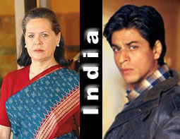 Sonia Gandhi, Shah Rukh Khan