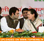 Sonia, Rahul leave for Beijing