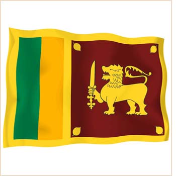 Sri Lanka on a #39;cleaning Sri Lankan Flag. Sri Lanka on a #39;cleaning