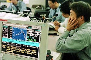 Shares fall sharply in Seoul