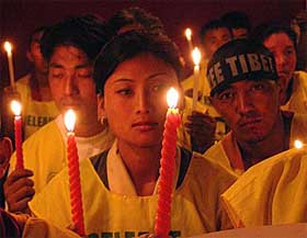Tibetans in Kolkata organise protests  