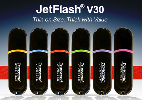 Transcend launches its JetFlash V30 USB Flash Drives in India