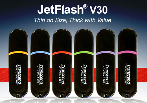 Transcend launches its JetFlash V30 USB Flash Drives in India