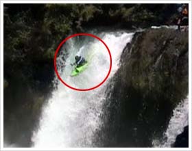 American kayaker sets world record with 186 ft waterfall plunge