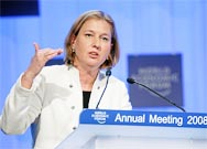 Livni: Israel will accept "no Wild West" in settlements 