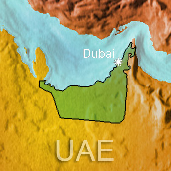 The World Map Dubai. Representatives of the World