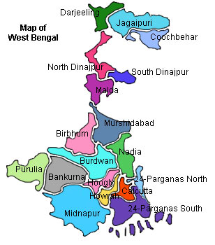 West Bengal Map