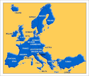 Printable Map Of Western Europe image relating to Printable Map of Western Europe named Printable Map Of Western Europe