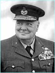 Former British Prime Minister Winston Churchill