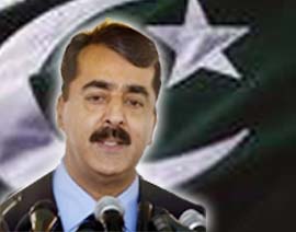 Pakistan Prime Minister Yousuf Raza Gilani