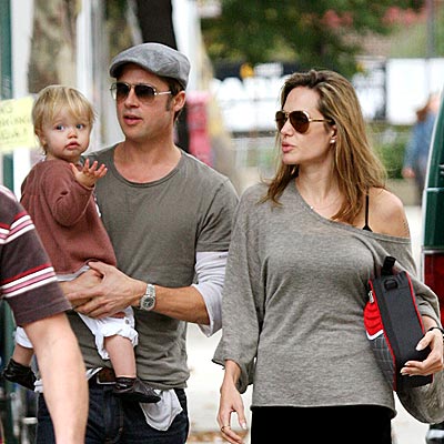 angelina jolie brad pitt and children