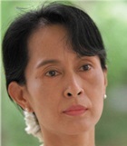 Myanmar opposition leader Aung San Suu Kyi pushes sanctions talks