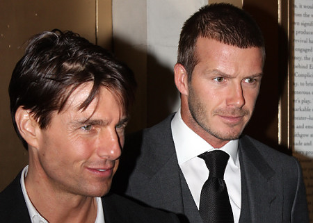 Beckham  Cruise on Featured Entertainment David Beckham Tom Cruise