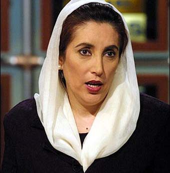 Former Prime Minister Benazir Bhutto