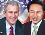 George W Bush & Lee Myung-bak