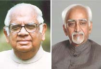 Somnath Chatterjee & Hamid Ansari