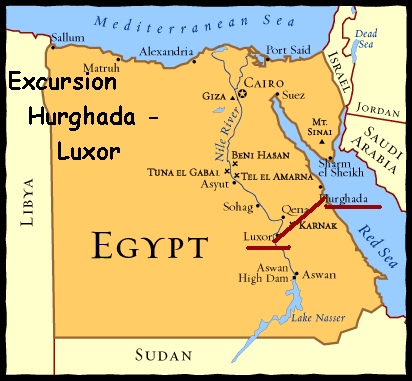 Egypt map Cairo - A group of Arab and international journalists left Cairo 