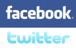 Twitter, Facebook 