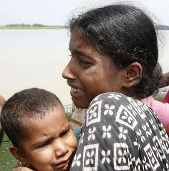 flood-affected island villages