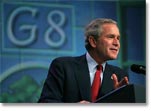 Food and energy are Bush's focus at G8