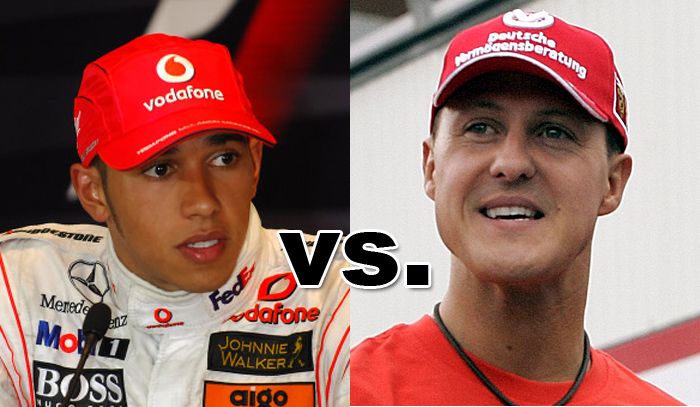 Michael Schumacher, Lewis Hamilton