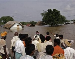 Floods displace over a million people in Karnataka, AP, and Maharashtra