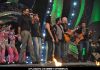 Abhay Deol, Farhan Akhtar with shankar mahadevan and Ehsaan noorani at police show umang