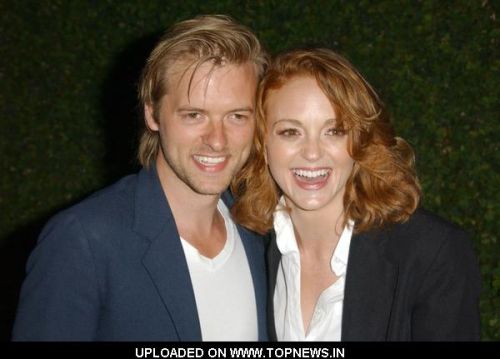 Adam Campbell and Jayma Mays at Glee" Los Angeles Premiere Event - Arrivals