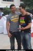 Akshay Kumar and John Abraham promoting Desi Boyz at Sun N Sand